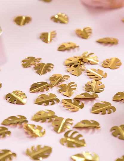 Stolni konfeti metalni zlatni listovi 15 g