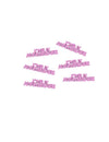 Confettis de table Joyeux anniversaire fuchsia pailleté