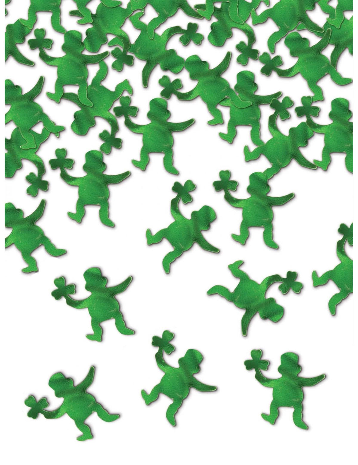 konfeti za stol leprechaun za zabavu zelena metalik