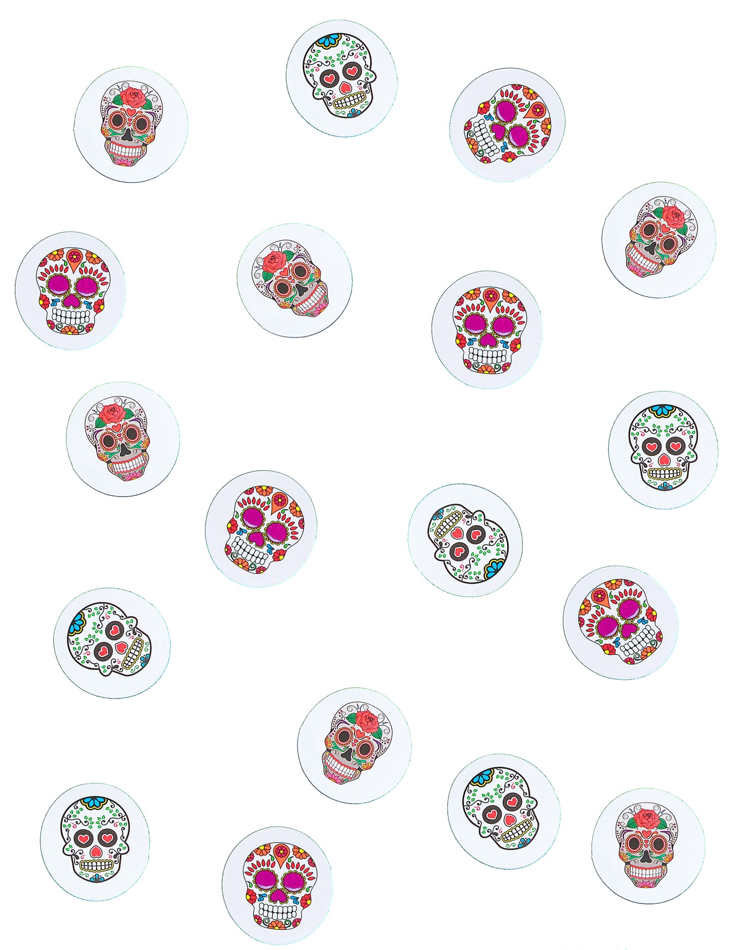 Stol konfeti papir dia de los muertos 9 g