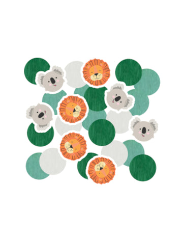 Okrugli papir Get Wild Safari Confetti 14g