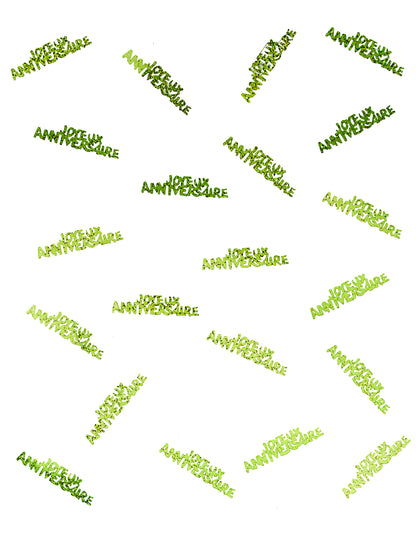 Konfeti sretan rođendan zeleni