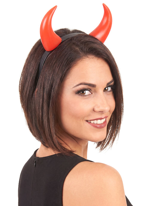 Cornes rouges adulte Halloween