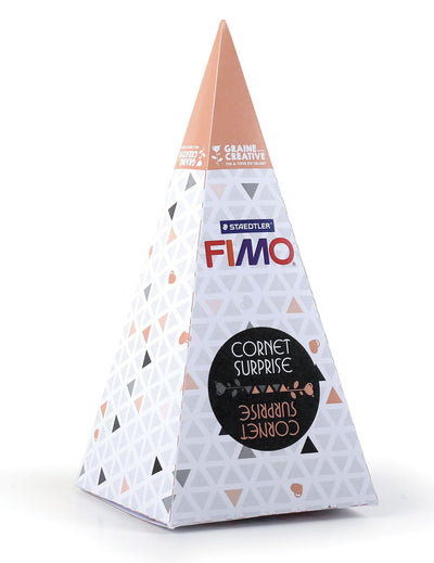 Kit de modelage licorne orange cornet surprise Fimo