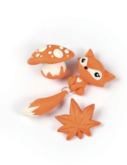 Cornet surprise vert fimo® renard 17 x 7 cm kit magnets