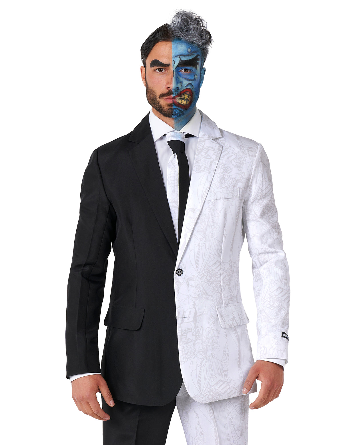 Gros plan sur le buste du costume Double Face Suitmeister