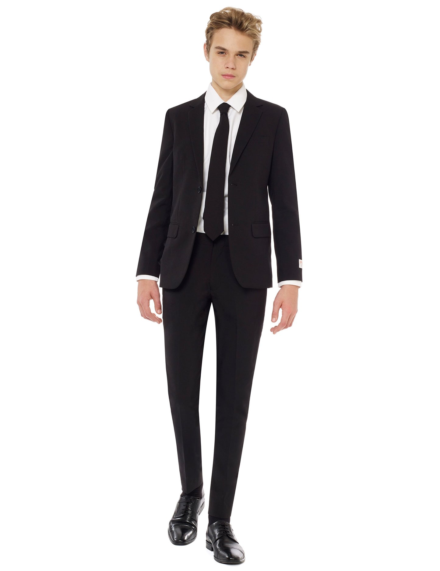 Vue de face du costume Mr. Black Opposuits pour adolescent
