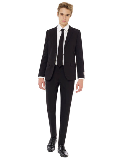 Vue de face du costume Mr. Black Opposuits pour adolescent