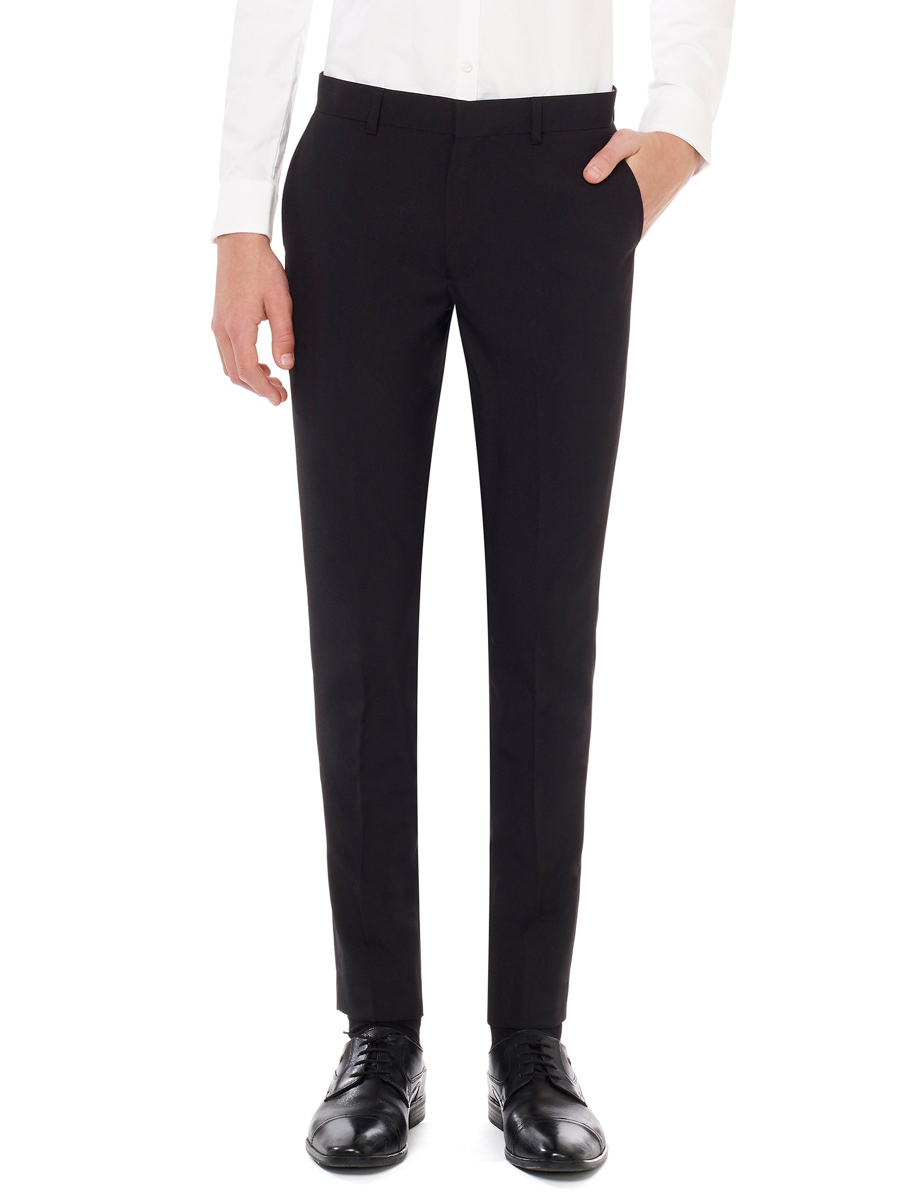 Détail du pantalon du costume Mr. Black Opposuits