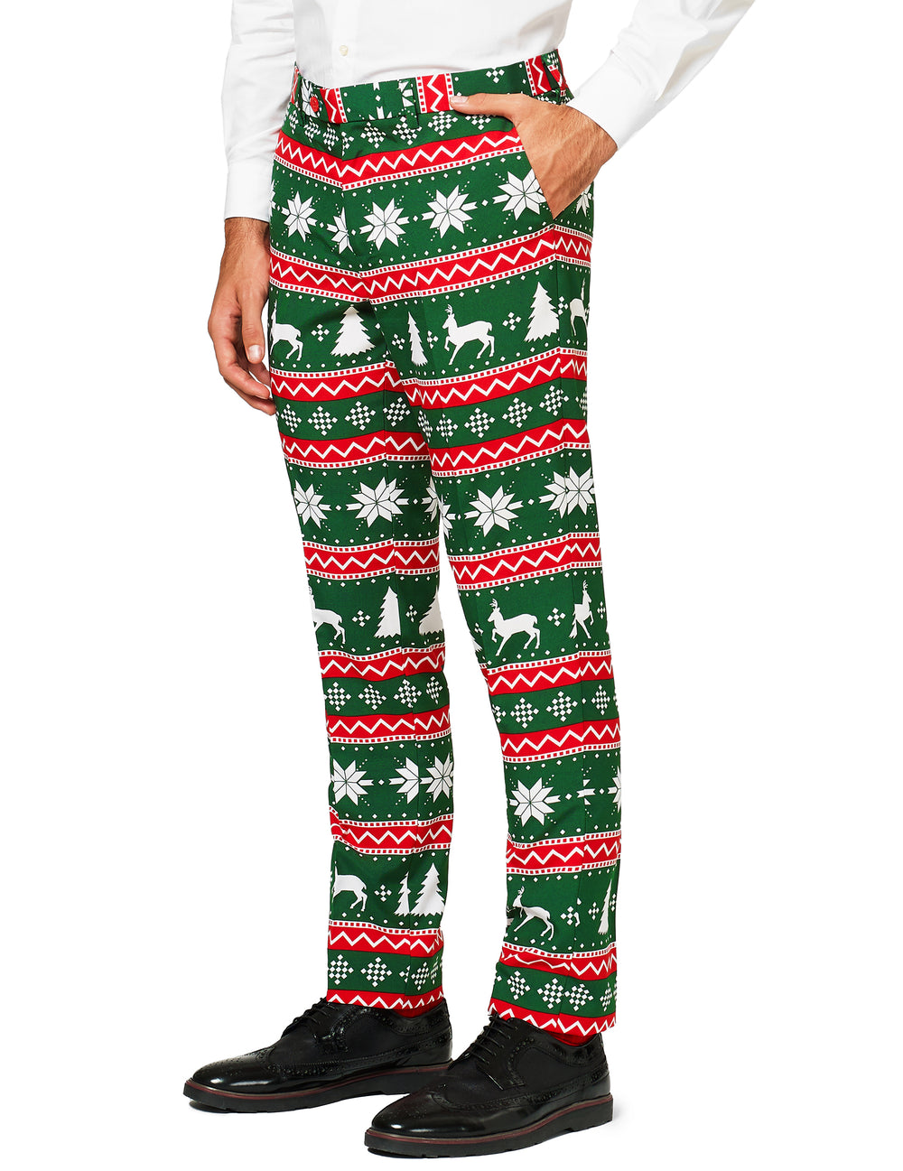 Détail du pantalon du costume Mr. Festive pour homme