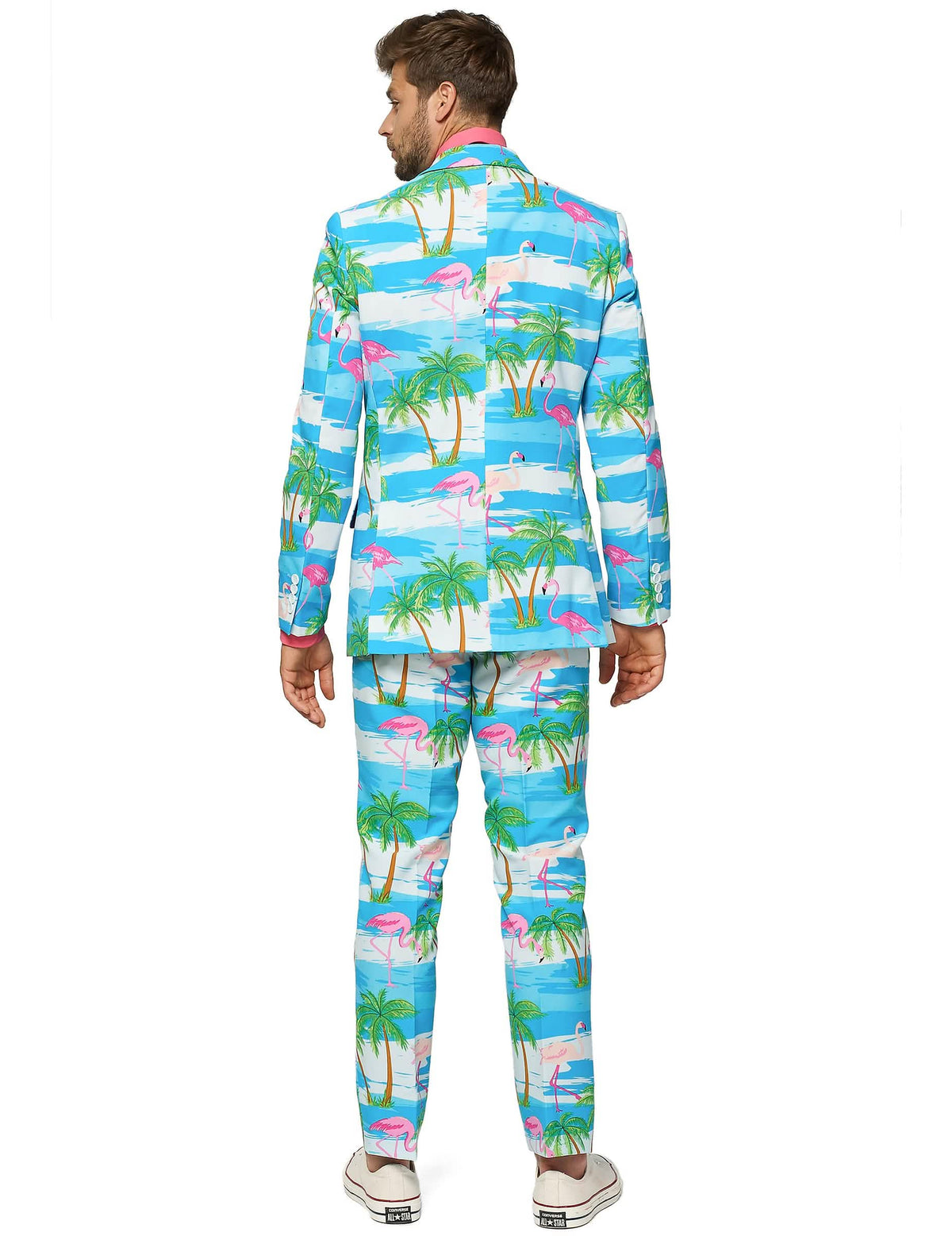 Stražnji pogled na kostim Mr. Flamingo muškarac Opposuits™