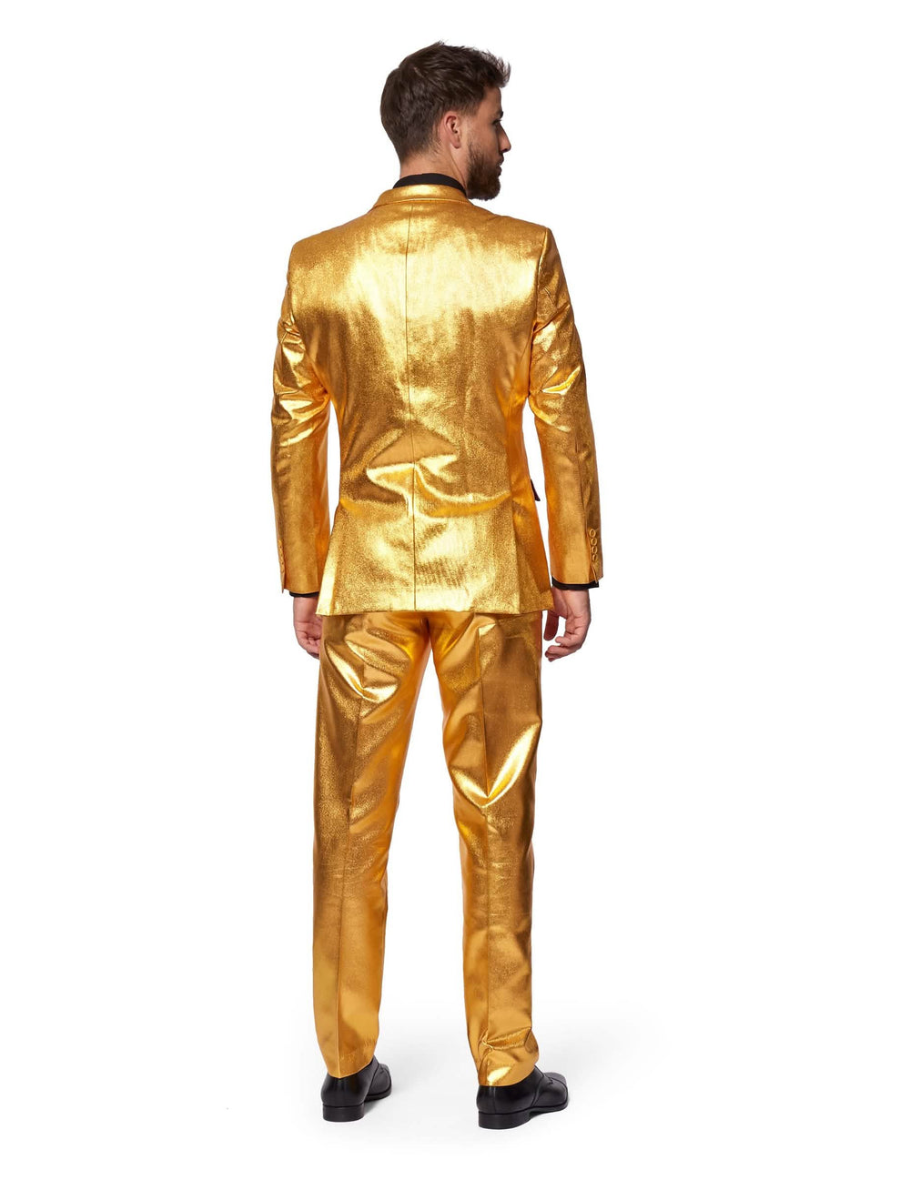 Stražnji pogled na kostim Mr. Groovy Gold Opposuits za muškarac