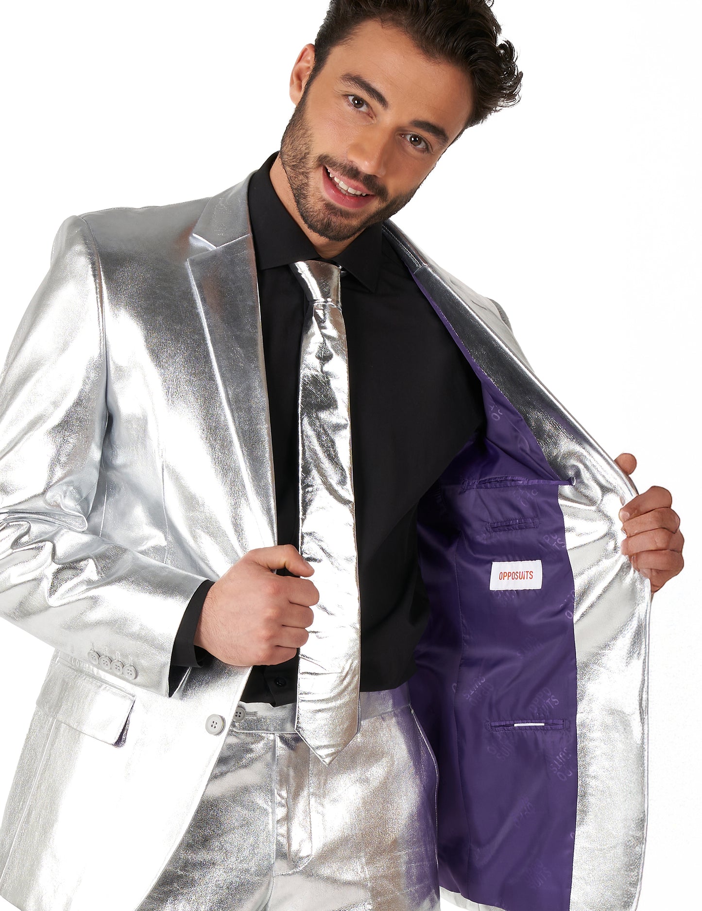 Kostim gospodin Shiny Silver Man se protivio