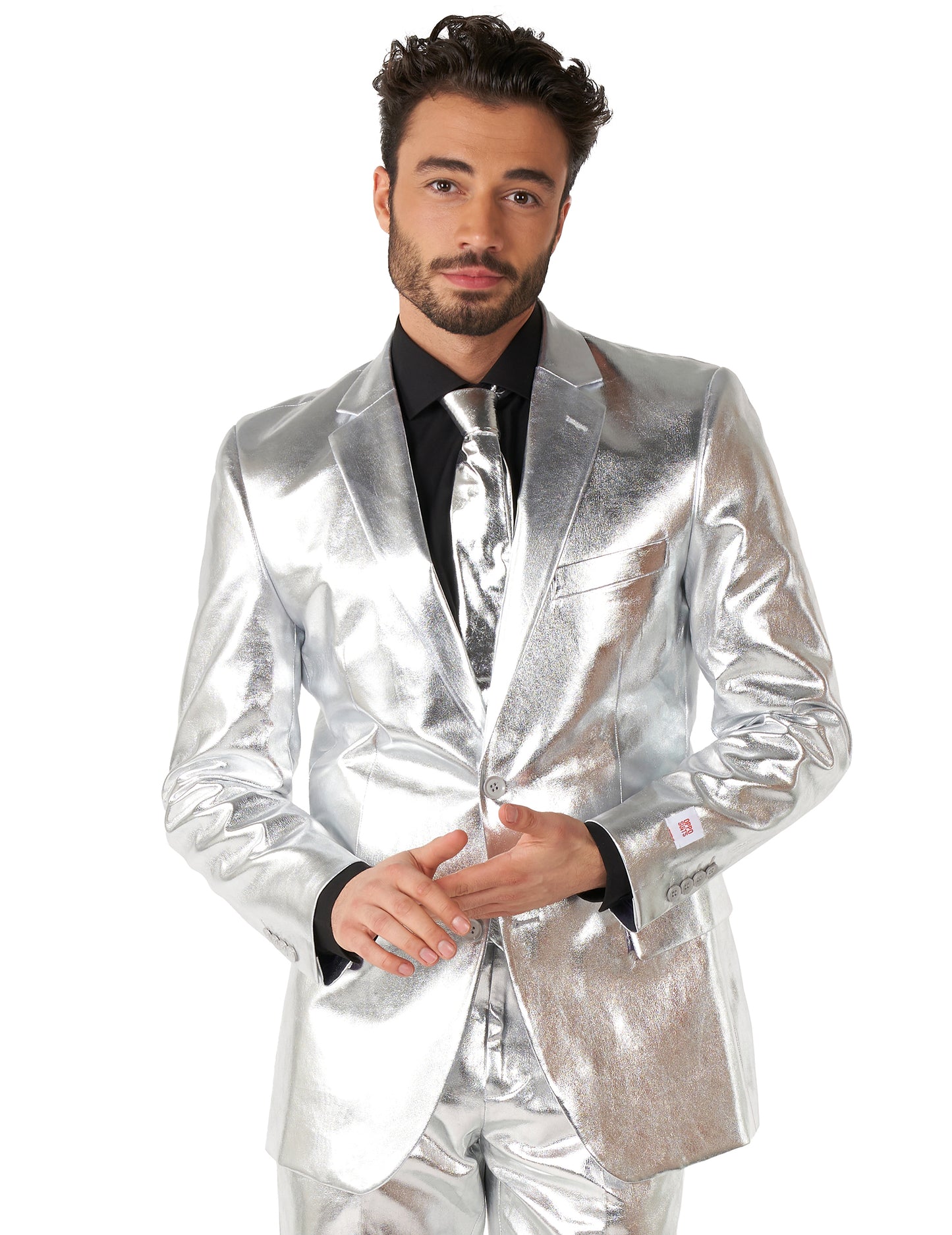 Kostim gospodin Shiny Silver Man se protivio