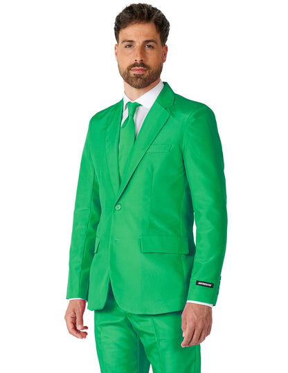 Détails de la veste et de la cravate du costume Mr. Solid pour homme