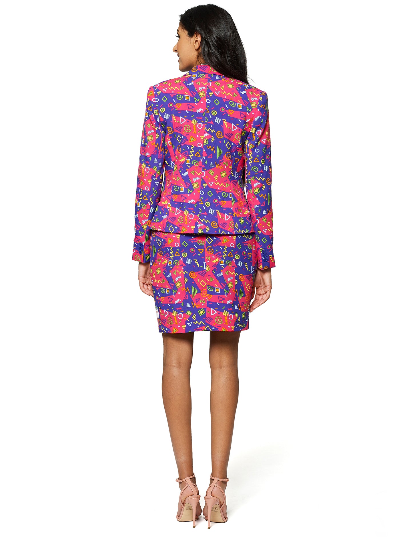 Gospođa kostim. Obojeni simbol žena nasuprot