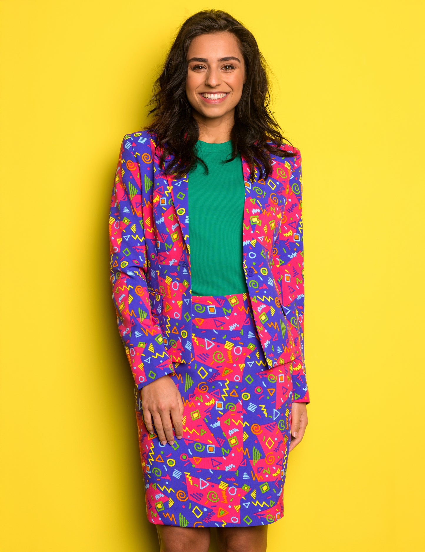 Gospođa kostim. Obojeni simbol žena nasuprot