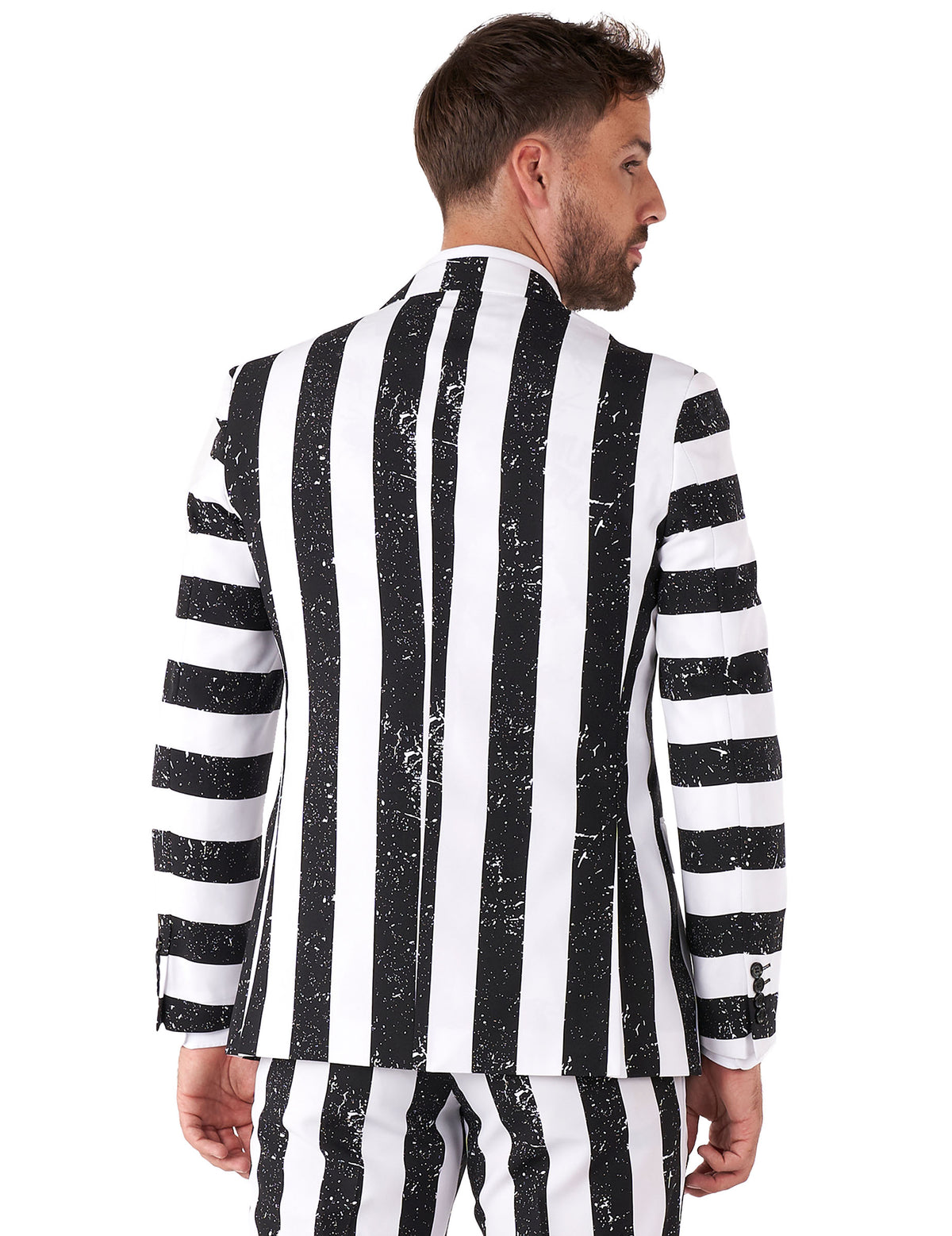 Vue de dos du costume Beetlejuice Opposuits pour homme