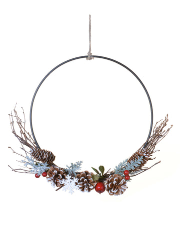 Viseći vijenac, šumsko voće, 35 cm snježno