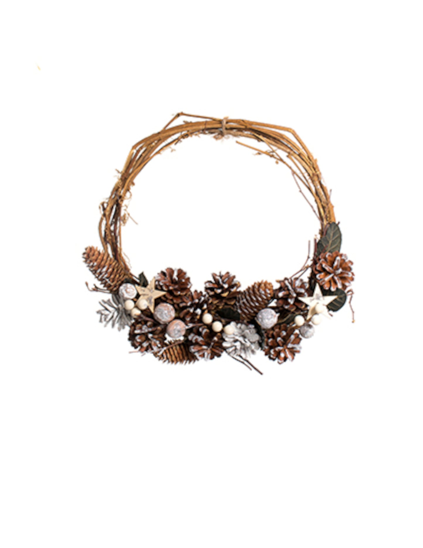 Vijenac za vješanje sa snježnim šišarkama 30 cm 