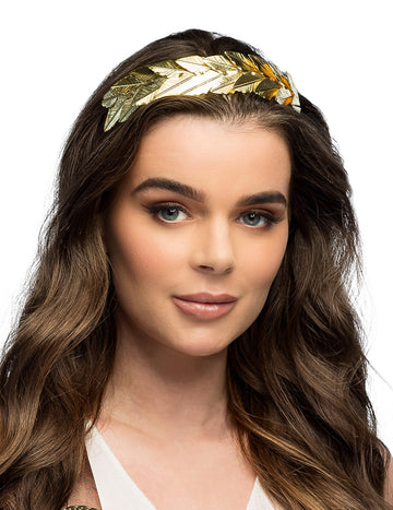 Metalni zlatni lovor vijenac