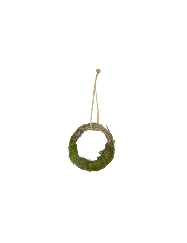 Vijenac od grana vinove loze i mahovine 8 cm objesiti