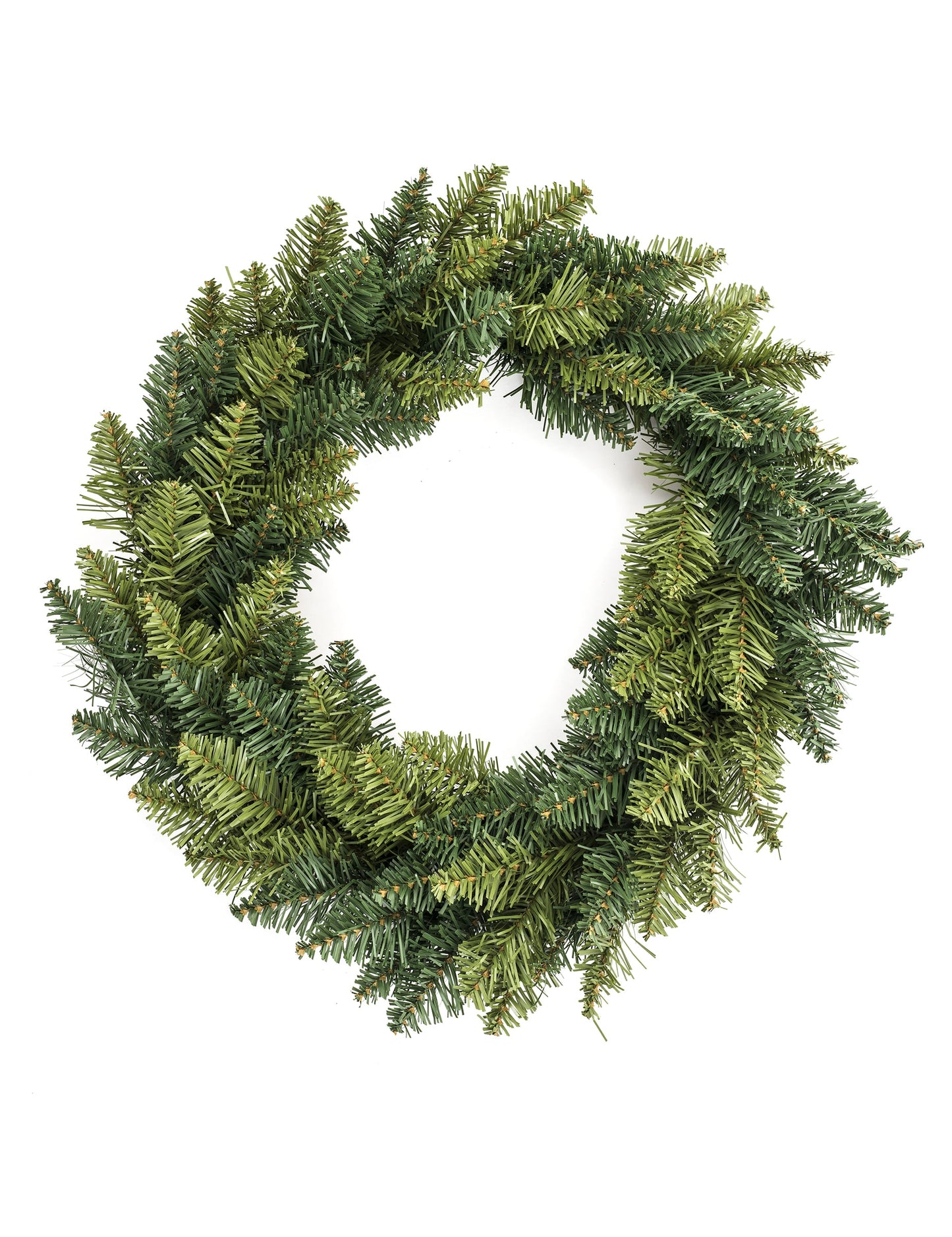 Couronne de sapin synthétique pour décoration vert