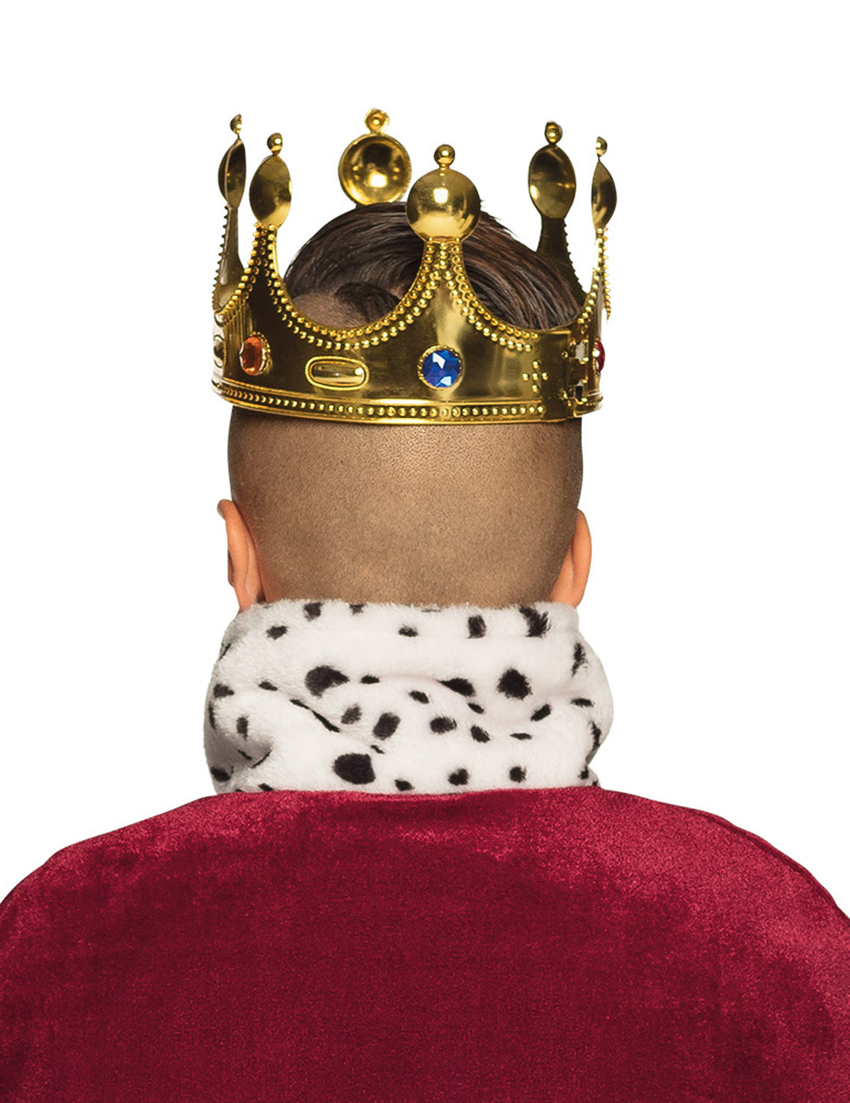 Vue de dos de la couronne de roi pour enfant