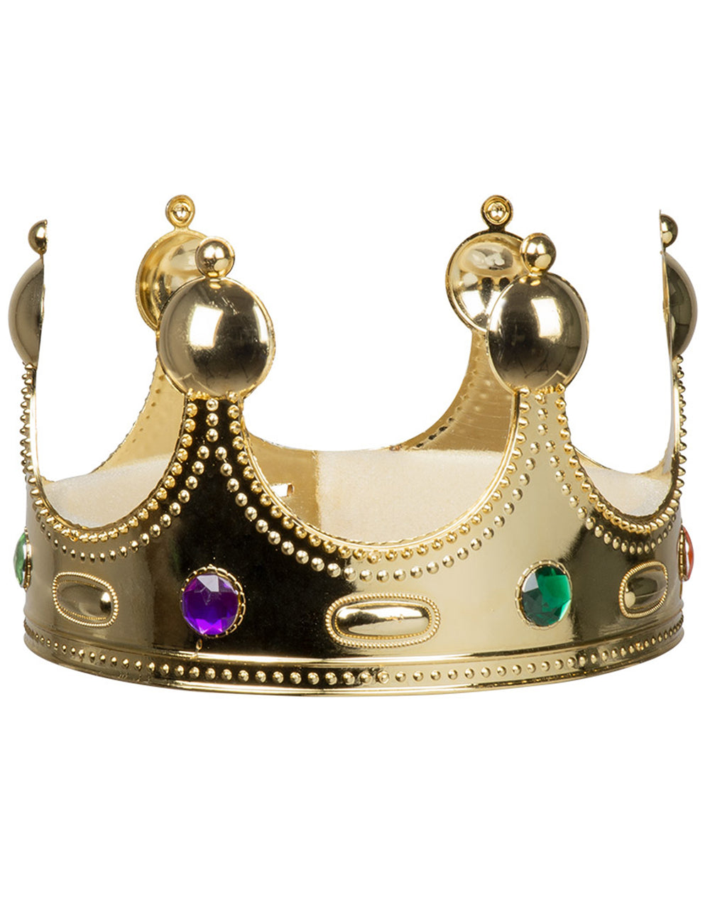 Vue de face de la couronne de roi pour enfant