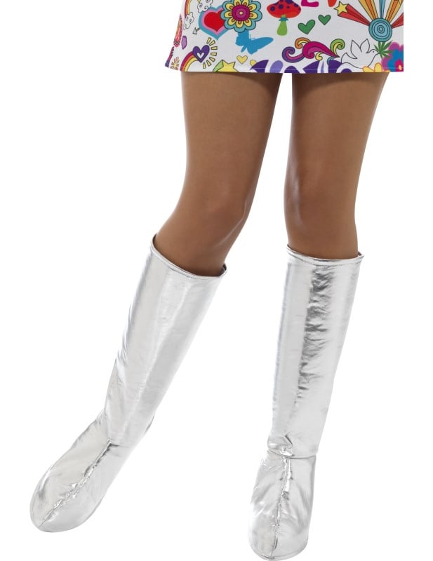 Couvre-bottes pour femme argentées