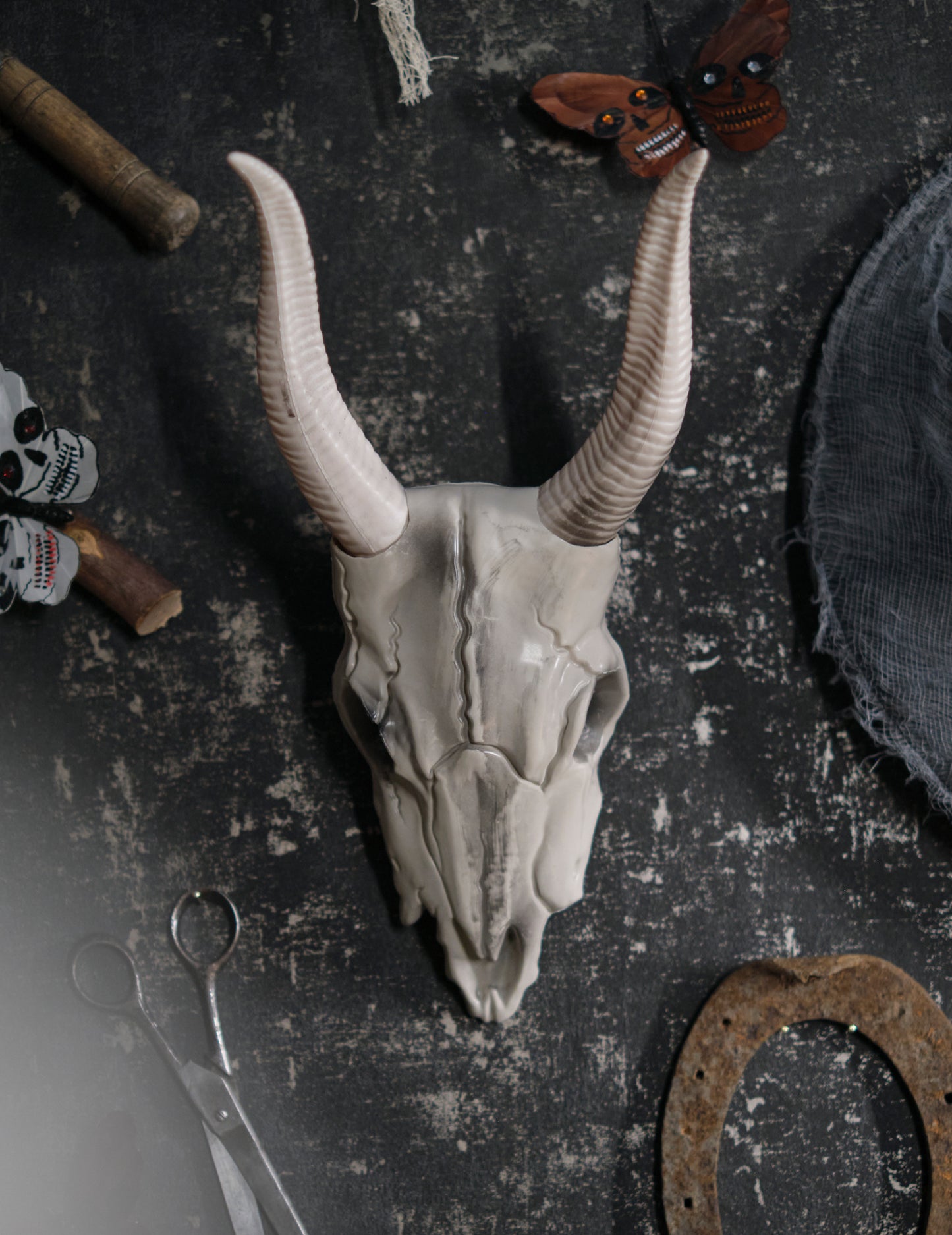 14 x 40 cm buffalo glava lubanja