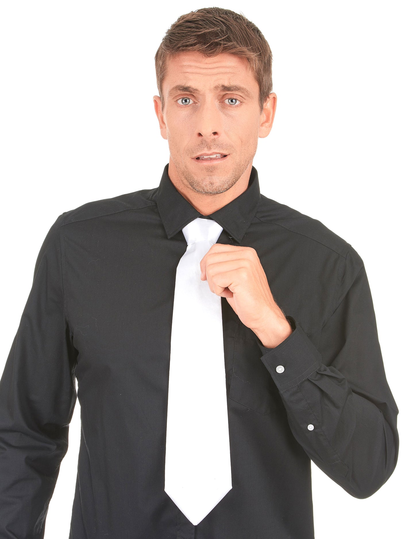 Bijela gangsterska kravata za odrasle