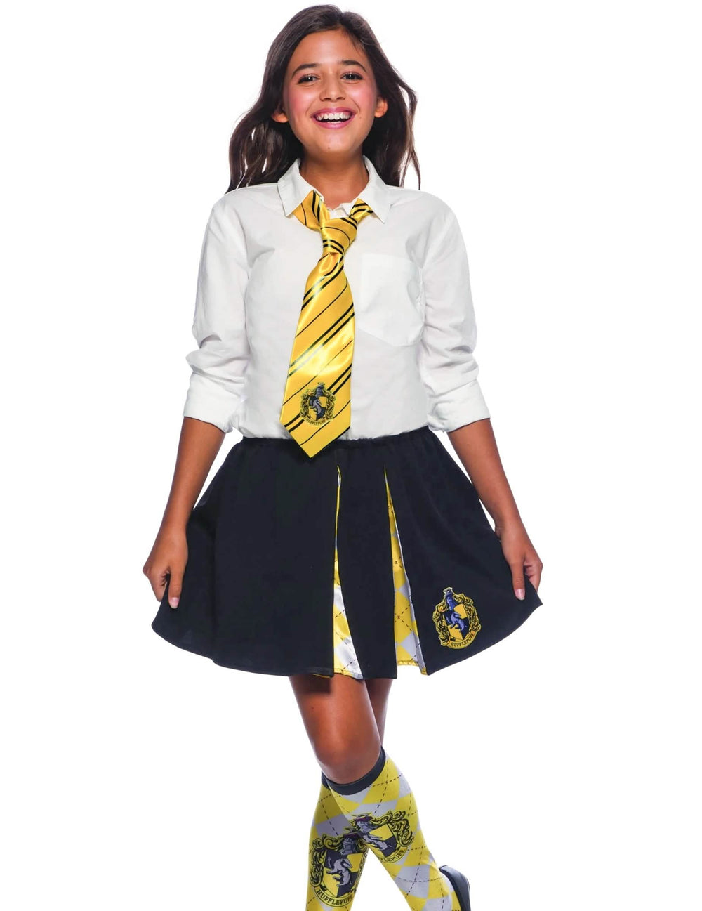 Prikaz kravate Hufflepuff s potpunom uniforma