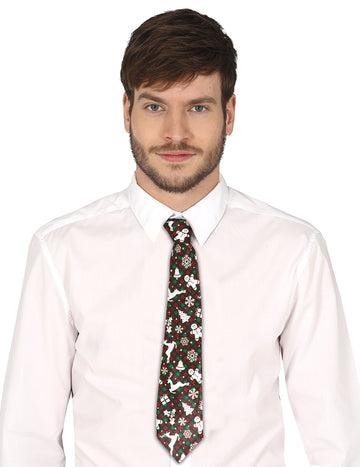 Tartan kravata s božićnim motivima za odrasle 