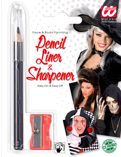 Crayon maquillage pour adulte noir avec taille-crayon