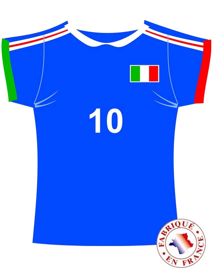Zidna dekoracija dres italija za navijač plava s brojem 10