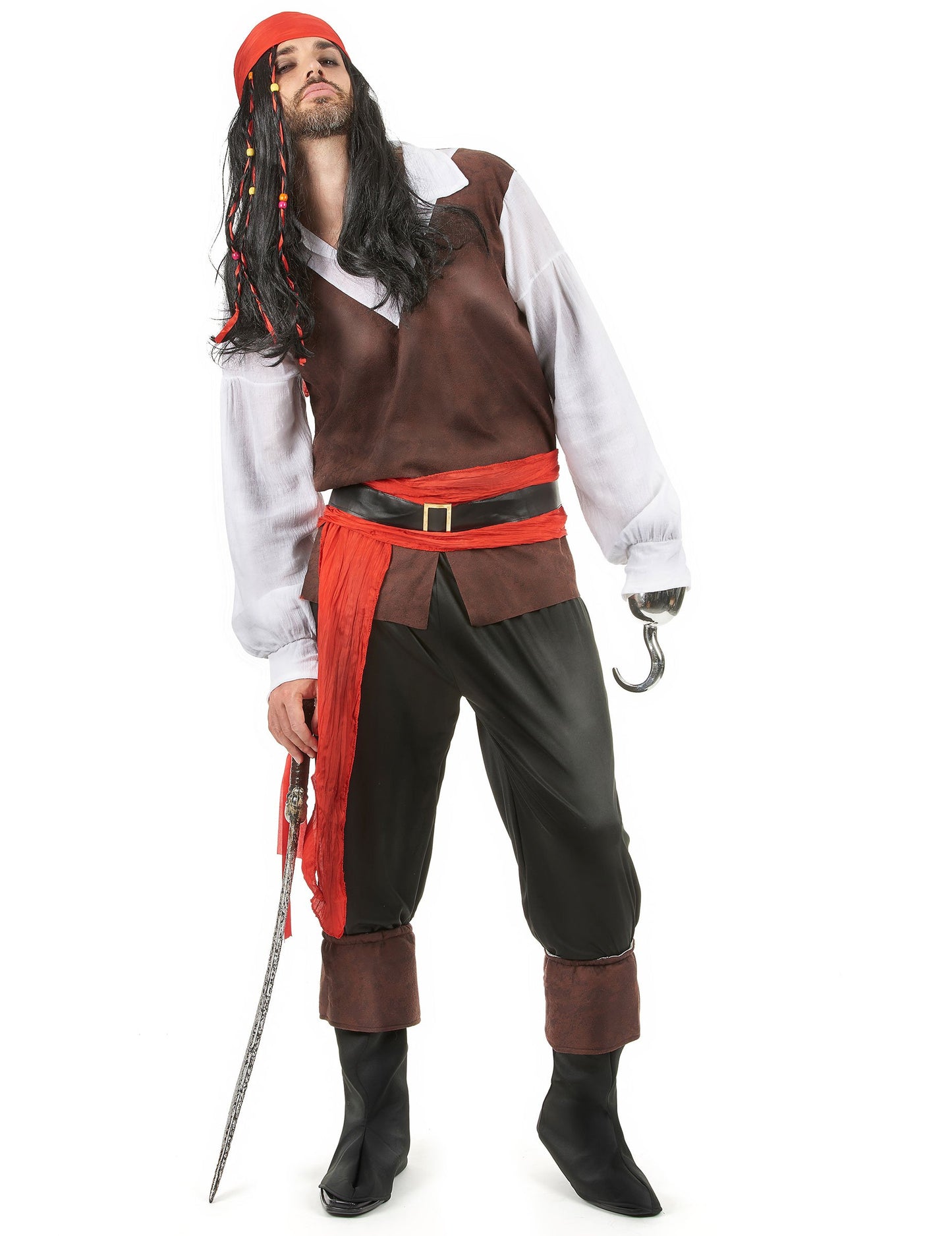 Muške crne hlače Piratski kostim