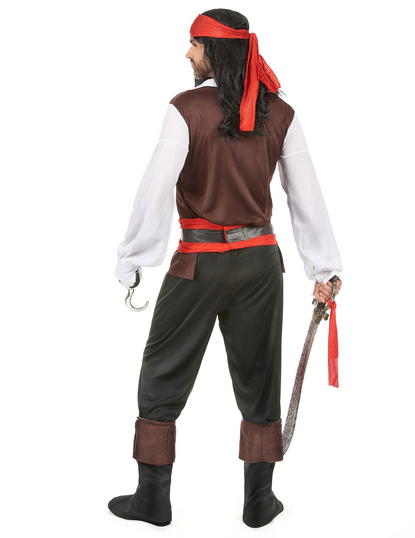 Muške crne hlače Piratski kostim