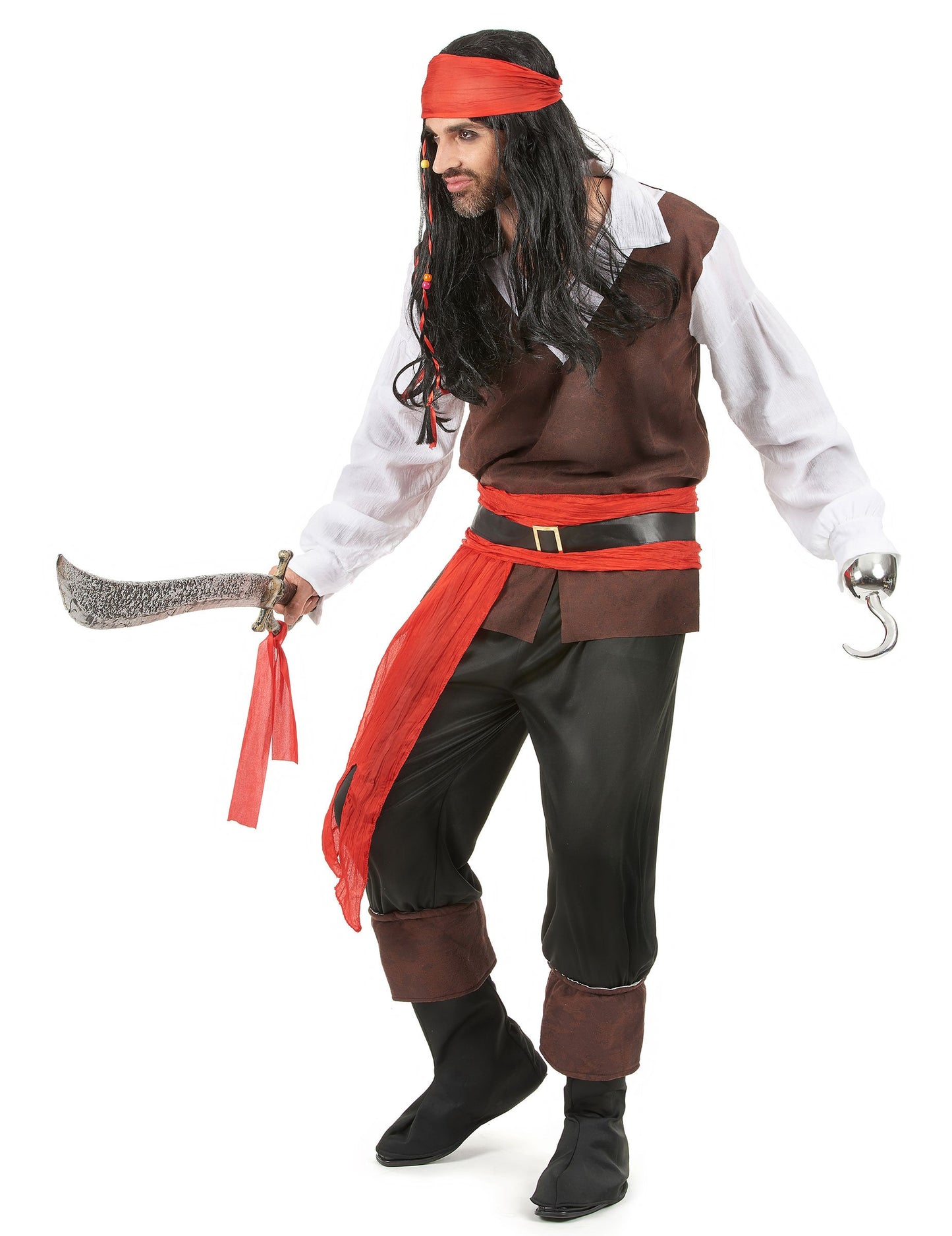 Muške crne hlače Piratski kostim
