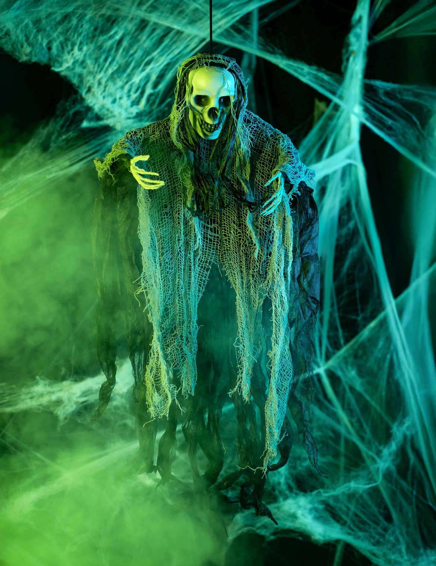 Dekoracija za objesiti Halloween kosilica 90 cm