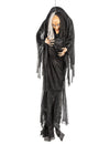 Décoration à suspendre sorcière pour Halloween noire et blanche