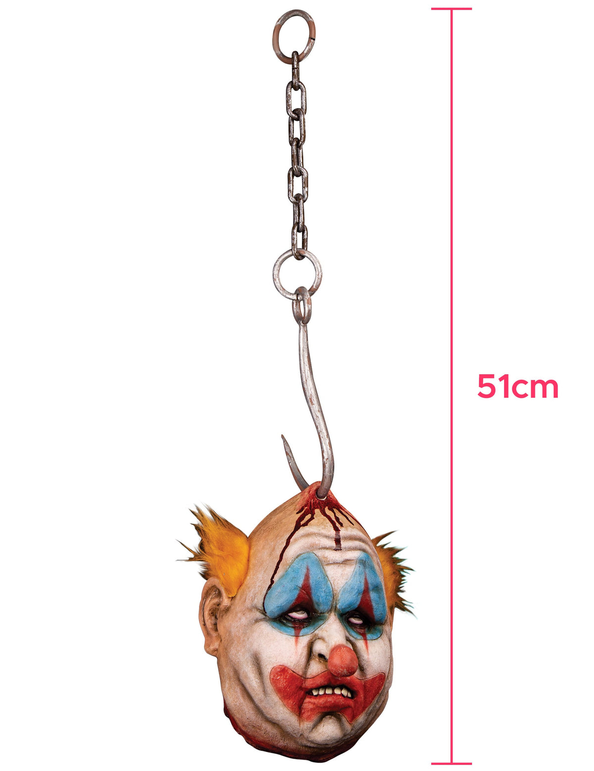 Dimensions de la décoration à suspendre tête de clown