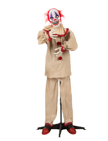 Animirana dekoracija strašnog klauna 153 cm