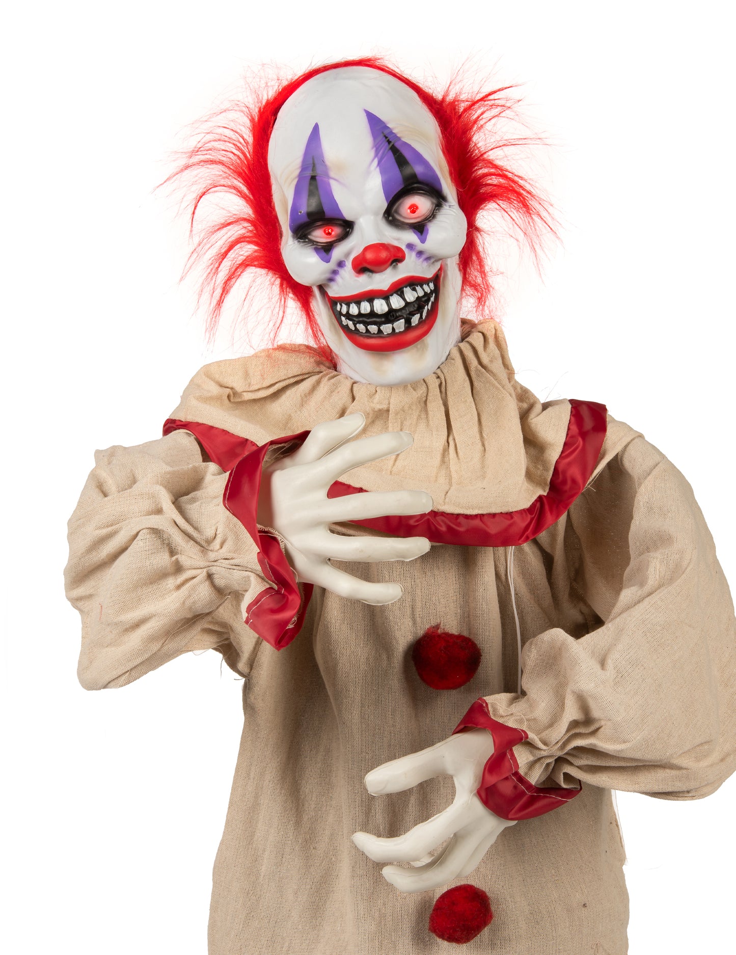 Animirana dekoracija strašnog klauna 153 cm