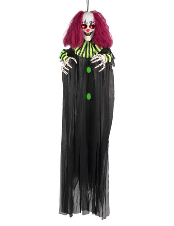 Animirani ukras zastrašujući viseći klaun 130 cm