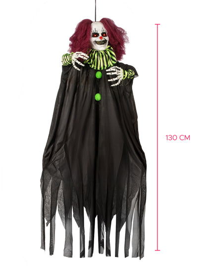 Animirani ukras zastrašujući viseći klaun 130 cm