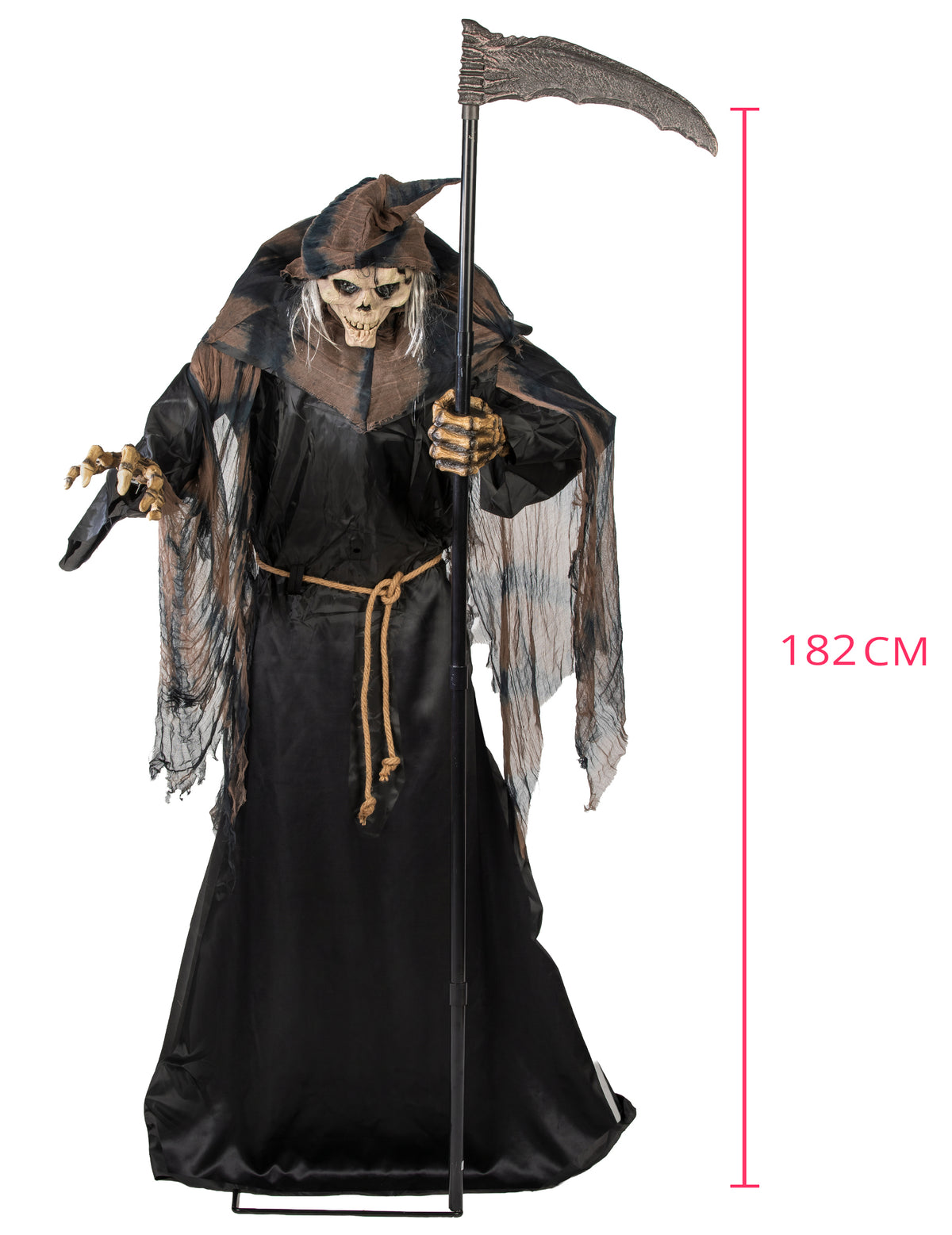 Animirani dekoracijski div žetelica 182 cm