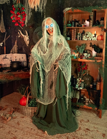 Animirani zvuk i lagano ukrašavanje vještice andromeda 153 cm