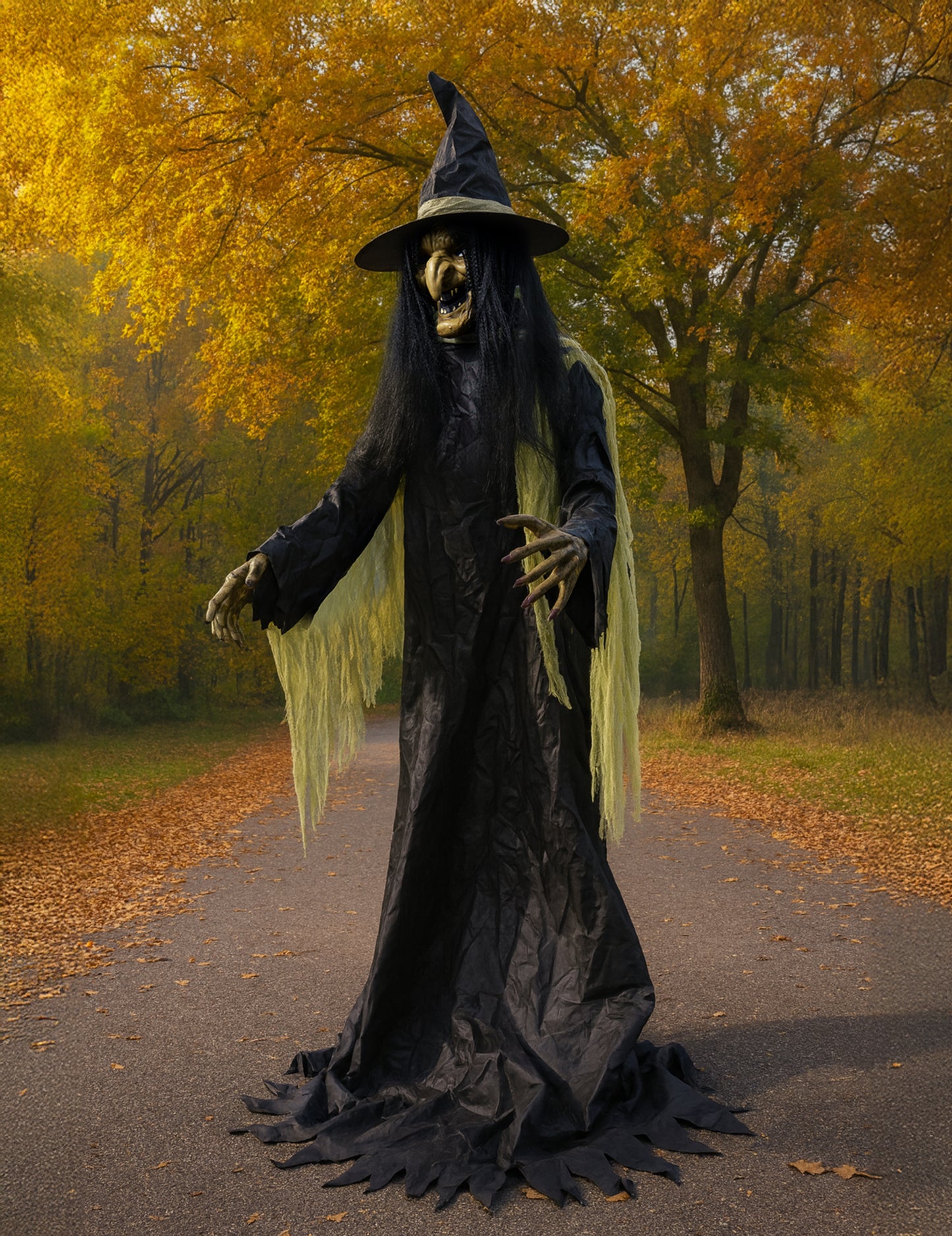 Animirani dekoracija divovska vještica xxl 300 cm