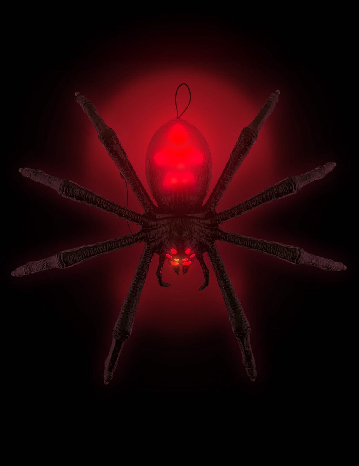 Zvučna i svjetlosna dekoracija crna tarantula 70 x 15 x 42 cm